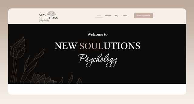 Therapist Web DesignNew Soulutions Psychology
