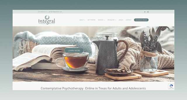 Therapist Web DesignIntegral Counseling