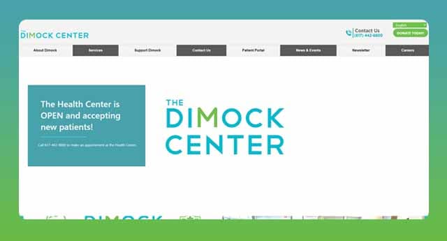 Therapist Web DesignThe Dimock Center